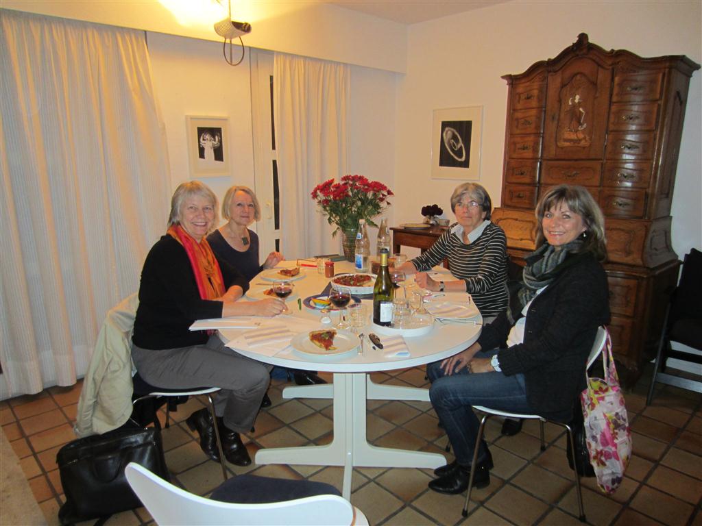 Die Arbeitsgruppe "Eventmanagement": Ingried, Jutta, Traudel, Sandra und Heike
